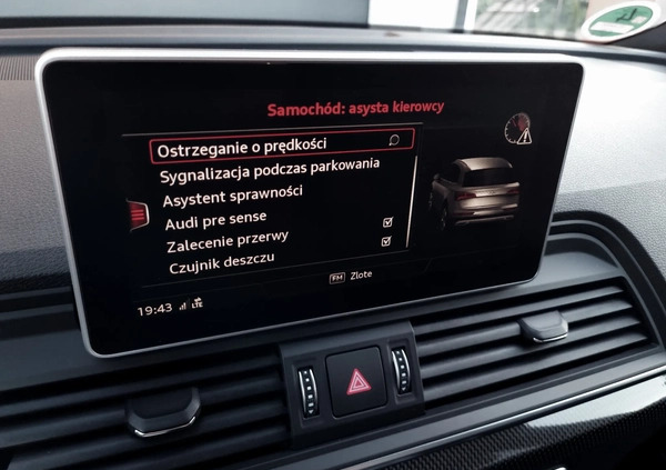 Audi Q5 cena 144500 przebieg: 117000, rok produkcji 2018 z Stargard małe 667